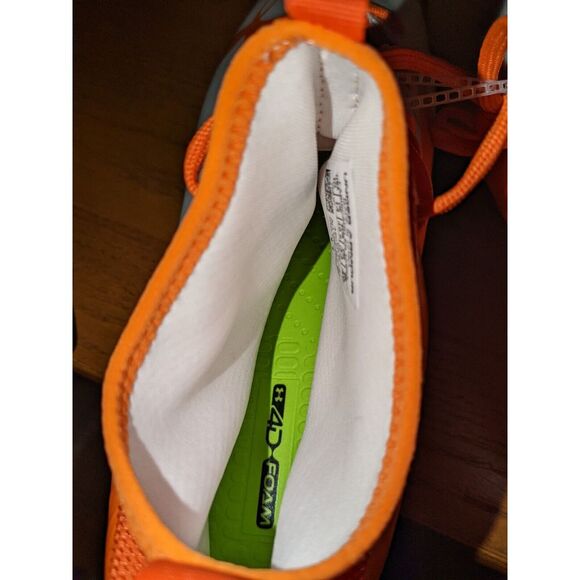 Under Armour Nitro Low Top Football Shoes‎ White/Orange Men\'s Size 15 NWOB